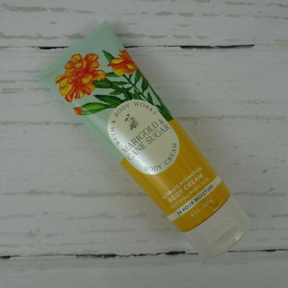 Bath And Body Works Marigold & Cane Sugar Ultimate Hydration Body Cream 8 oz